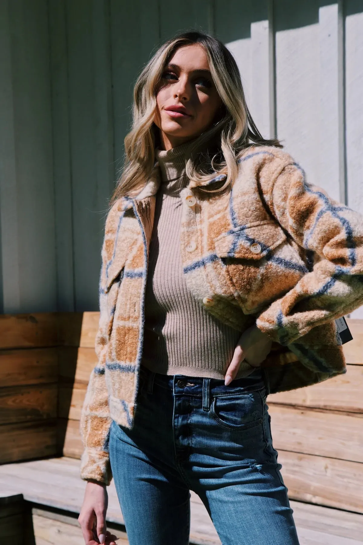 SCARLET PLAID JACKET