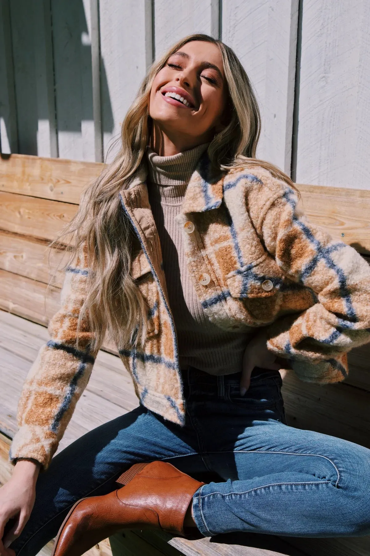 SCARLET PLAID JACKET