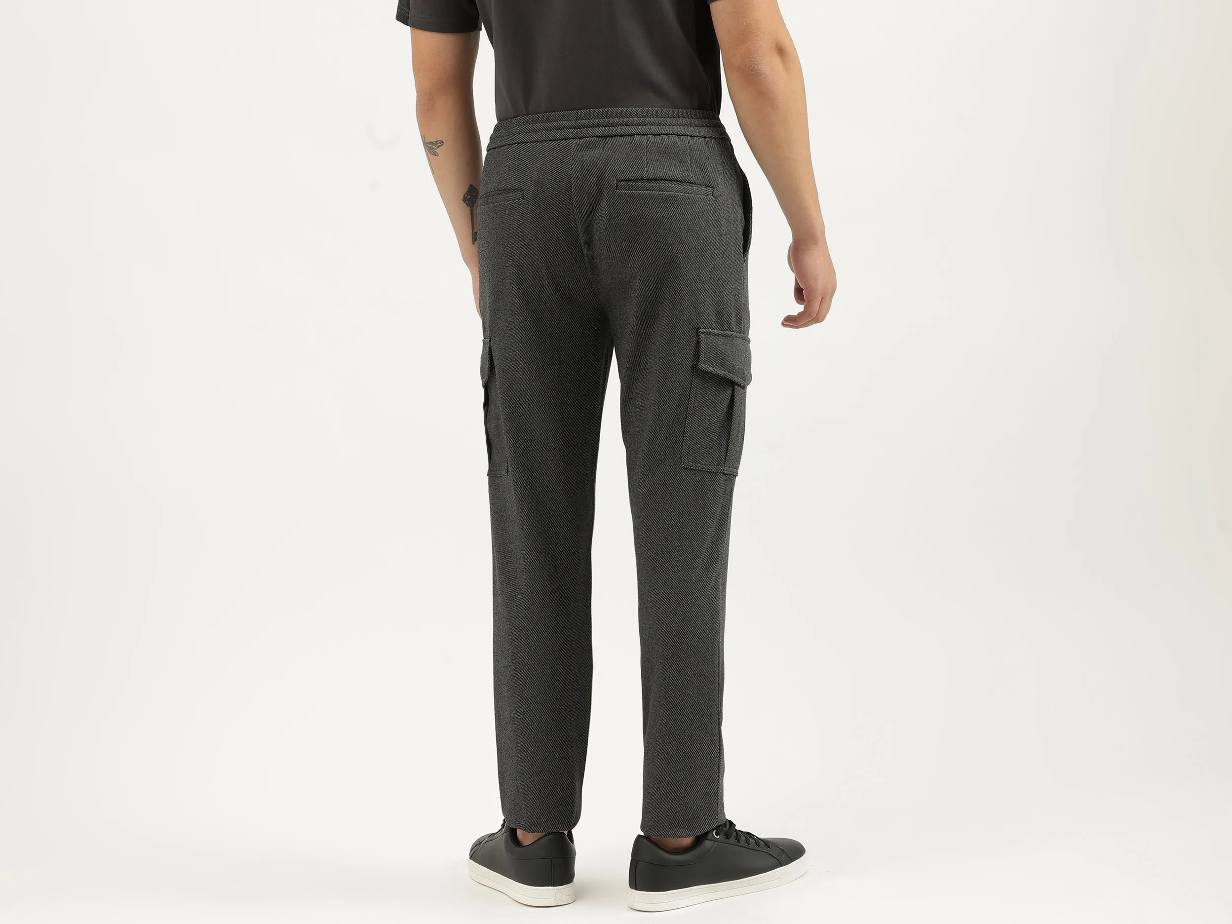 Solid Relaxed Fit Cargos