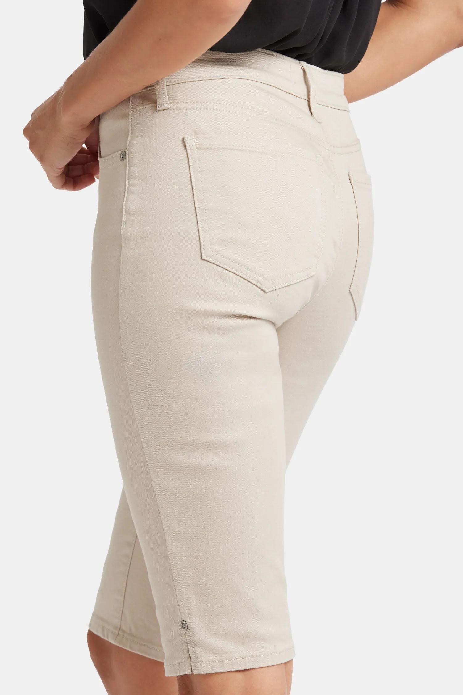 Sophie Bike Capri Jeans - Feather