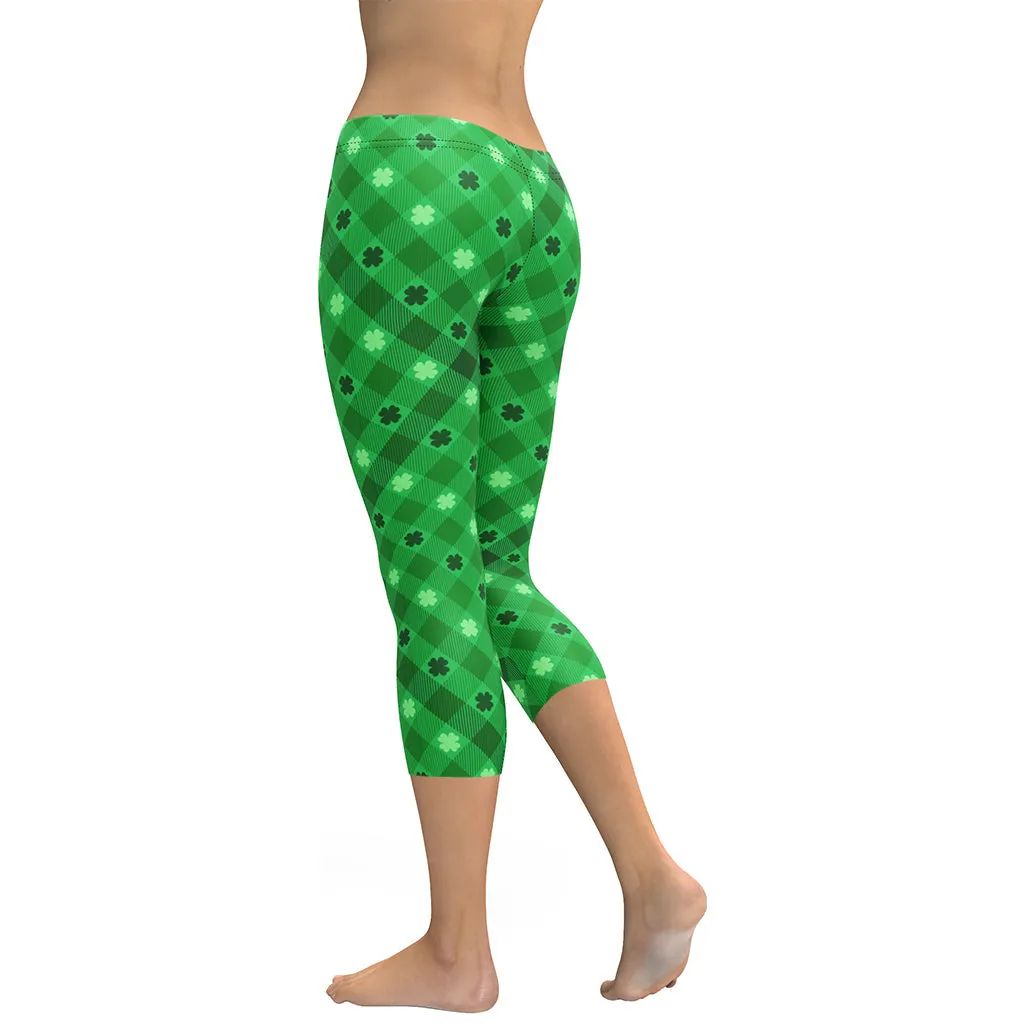 St. Patrick's Day Plaid Capris