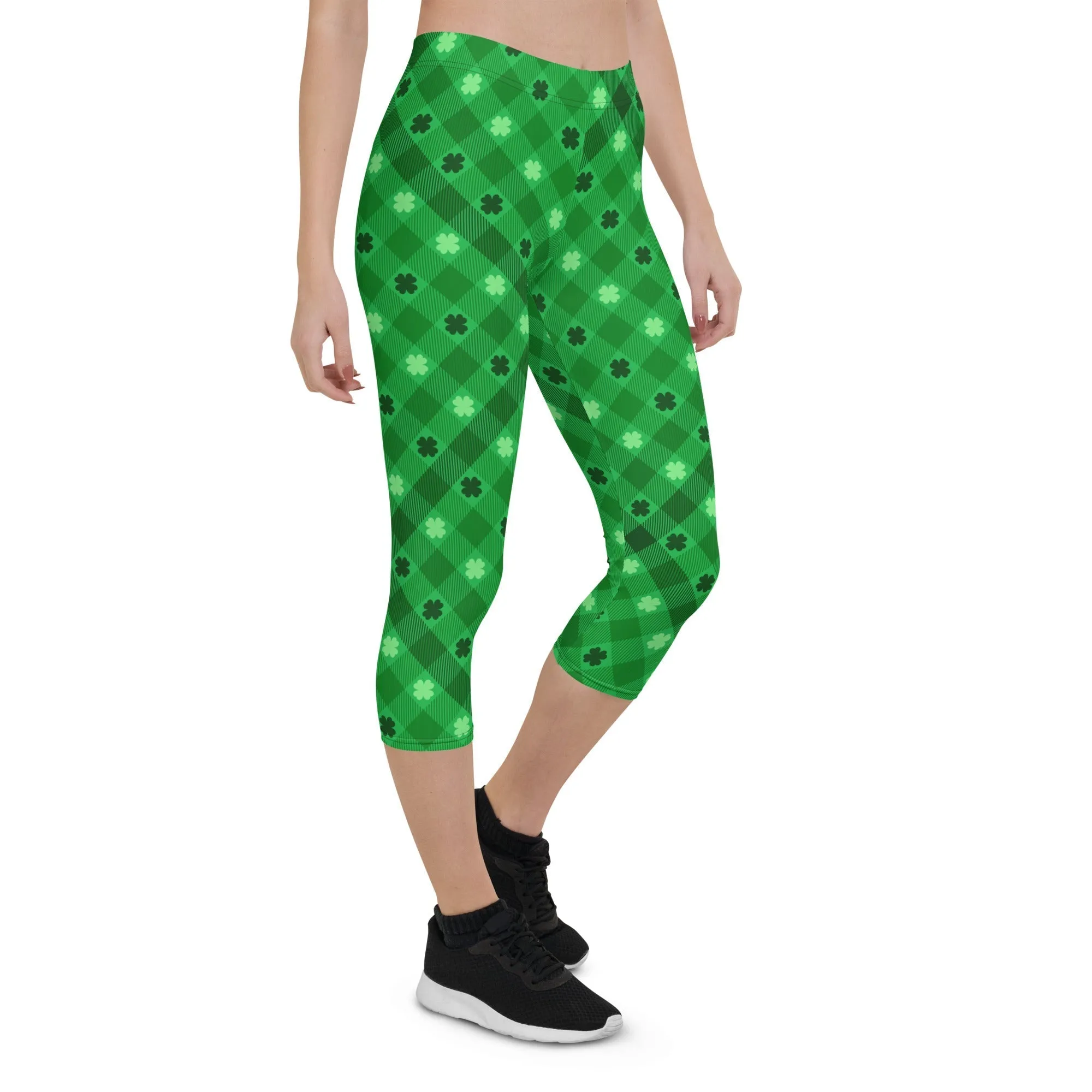 St. Patrick's Day Plaid Capris
