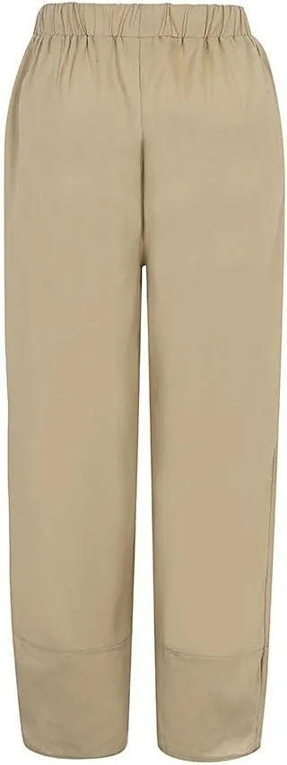 Summer Women Loose Women Straight Summer Pants High Casual Waist Long Solid Cotton Pants Womens High