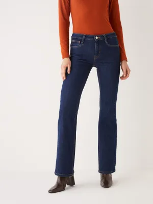 The Joan Mid Rise Bootcut Fit Jean in Dark Indigo