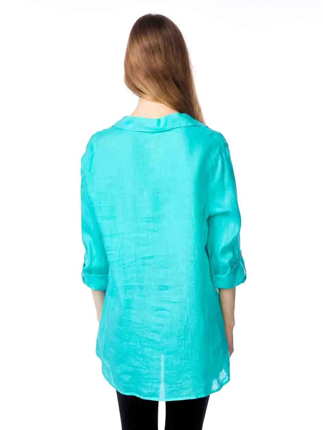 Tianello "Dena" Hanky Linen "Loving" Blouse