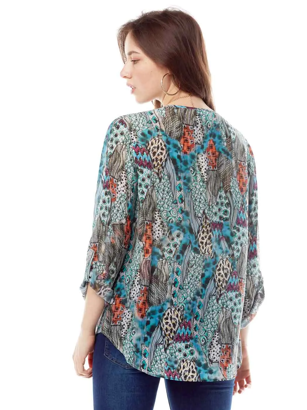 Tianello "HipCat" Washable Silk Avlyne Blouse
