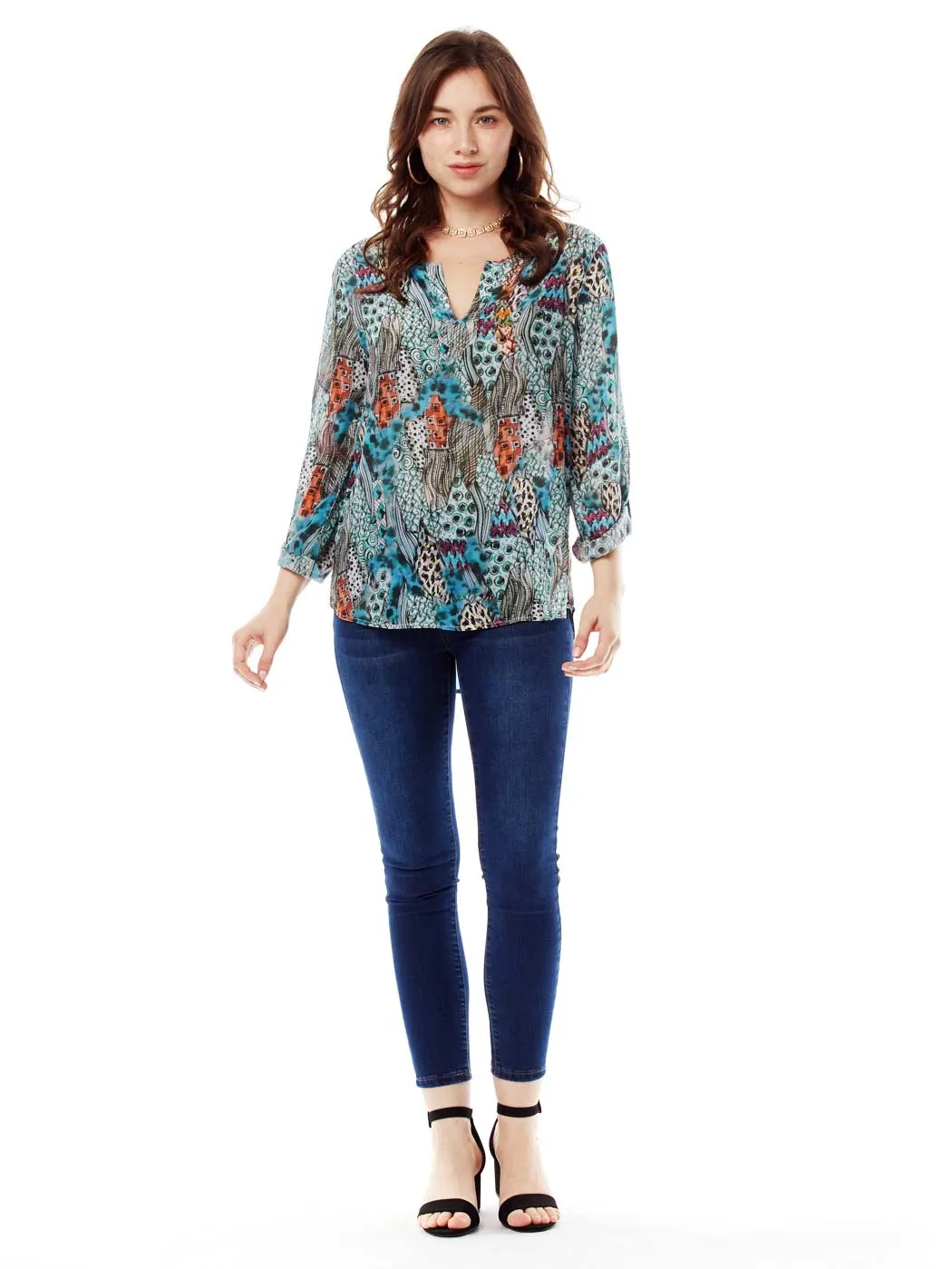 Tianello "HipCat" Washable Silk Avlyne Blouse