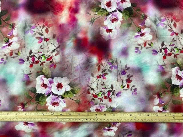 Water Floral - Digital Deluxe Viscose