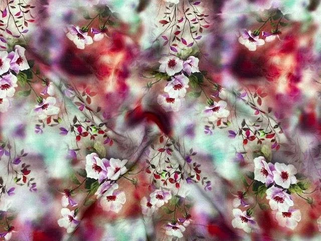 Water Floral - Digital Deluxe Viscose