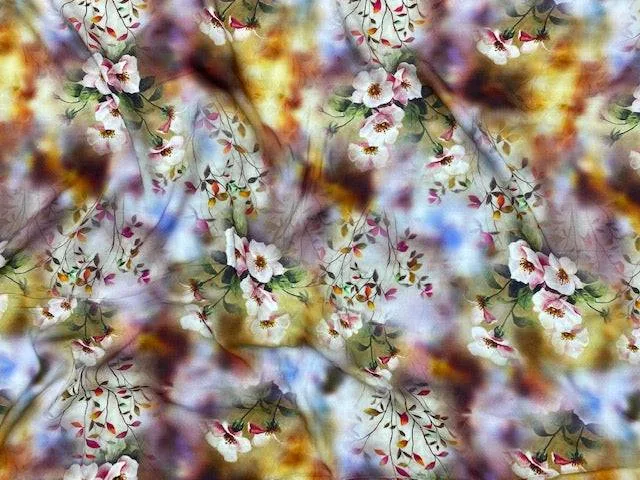 Water Floral - Digital Deluxe Viscose