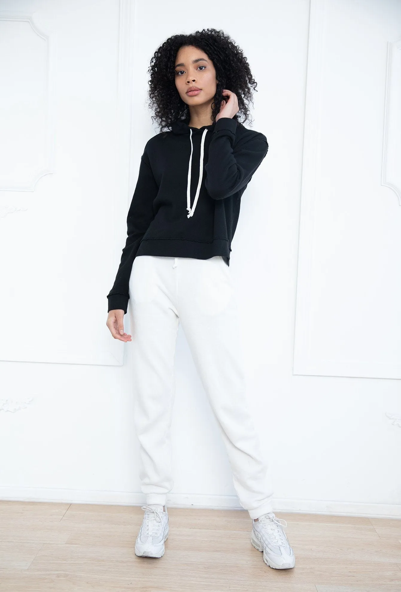 White Ski Joggers