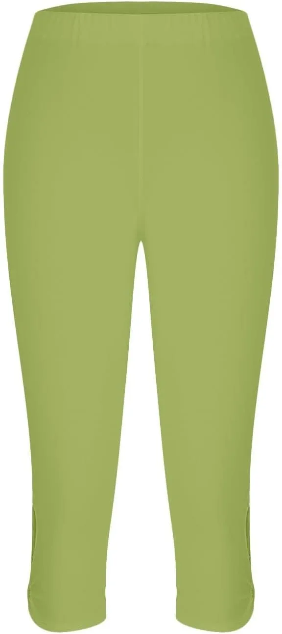 Women's Capri Pants High Waist Yoga Pants 2025 Trendy Sweatpants Spring Cropped Pants Stretchy Leggings for Summer