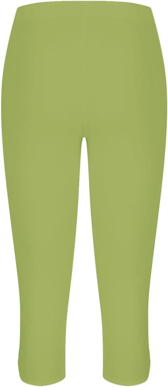 Women's Capri Pants High Waist Yoga Pants 2025 Trendy Sweatpants Spring Cropped Pants Stretchy Leggings for Summer