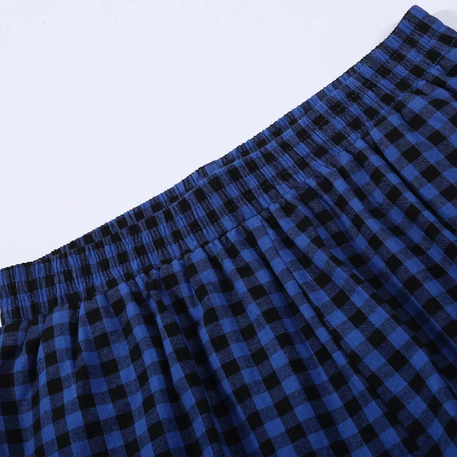 Womens Plaid 2 Pieces Lounge Pants Sets Y2K Sleeveless Gingham Crop Tank Top Outfits Baggy Wide Leg Barrel Loungewear Suits