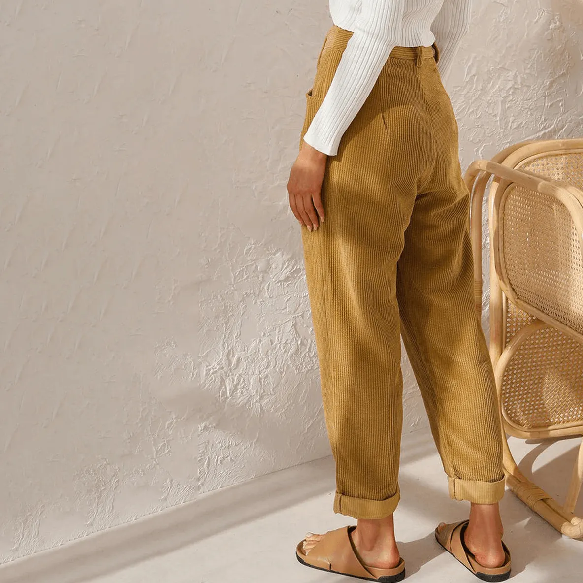Women's Relaxed Fit Corduroy Trousers