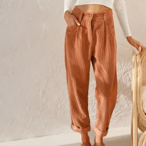 Women's Relaxed Fit Corduroy Trousers