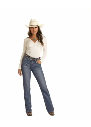 Women's Rock & Roll Denim High Rise Bootcut Jean