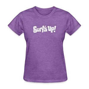 Womens Santa Cruz Surf Shop Surfs Up Script Simple Tee