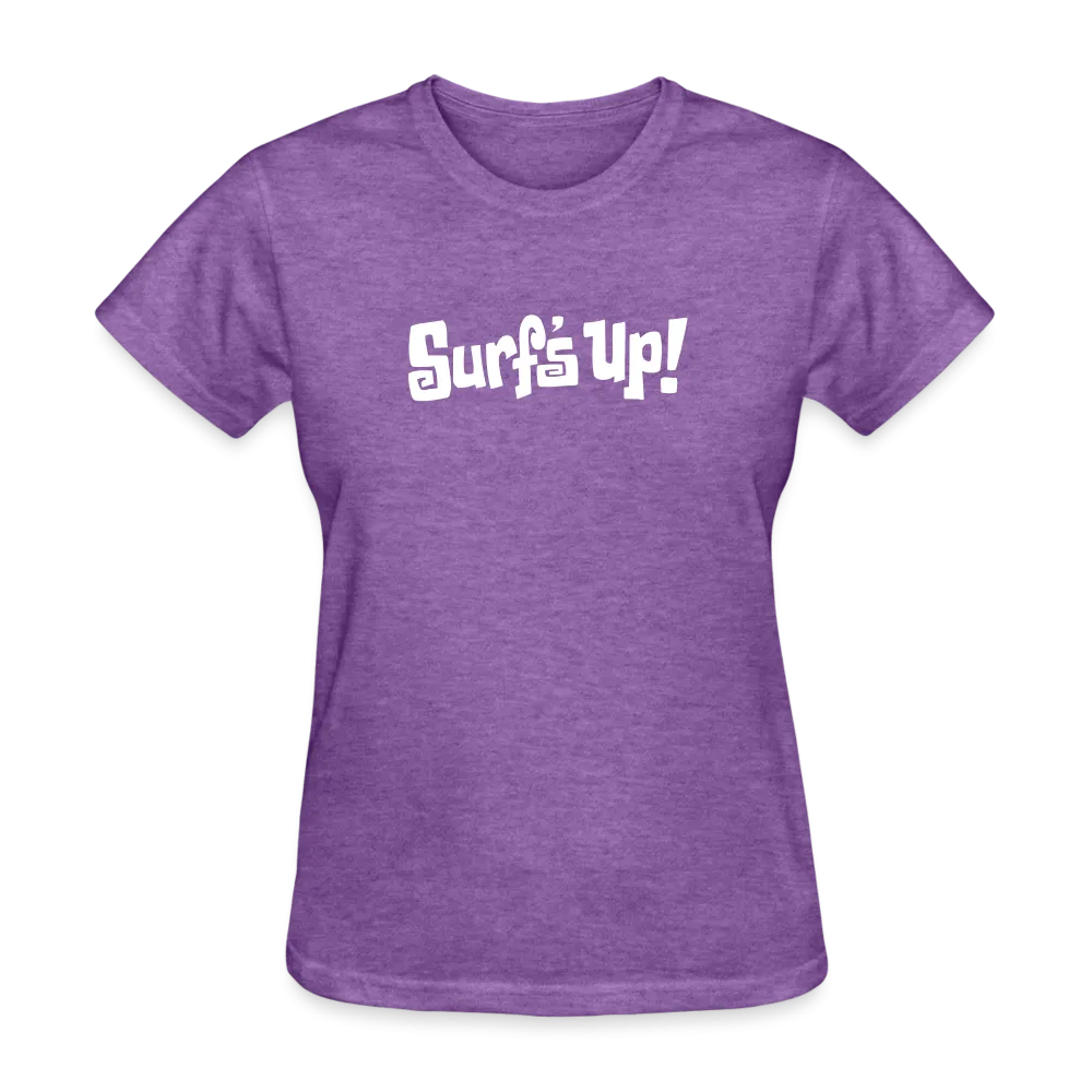 Womens Santa Cruz Surf Shop Surfs Up Script Simple Tee