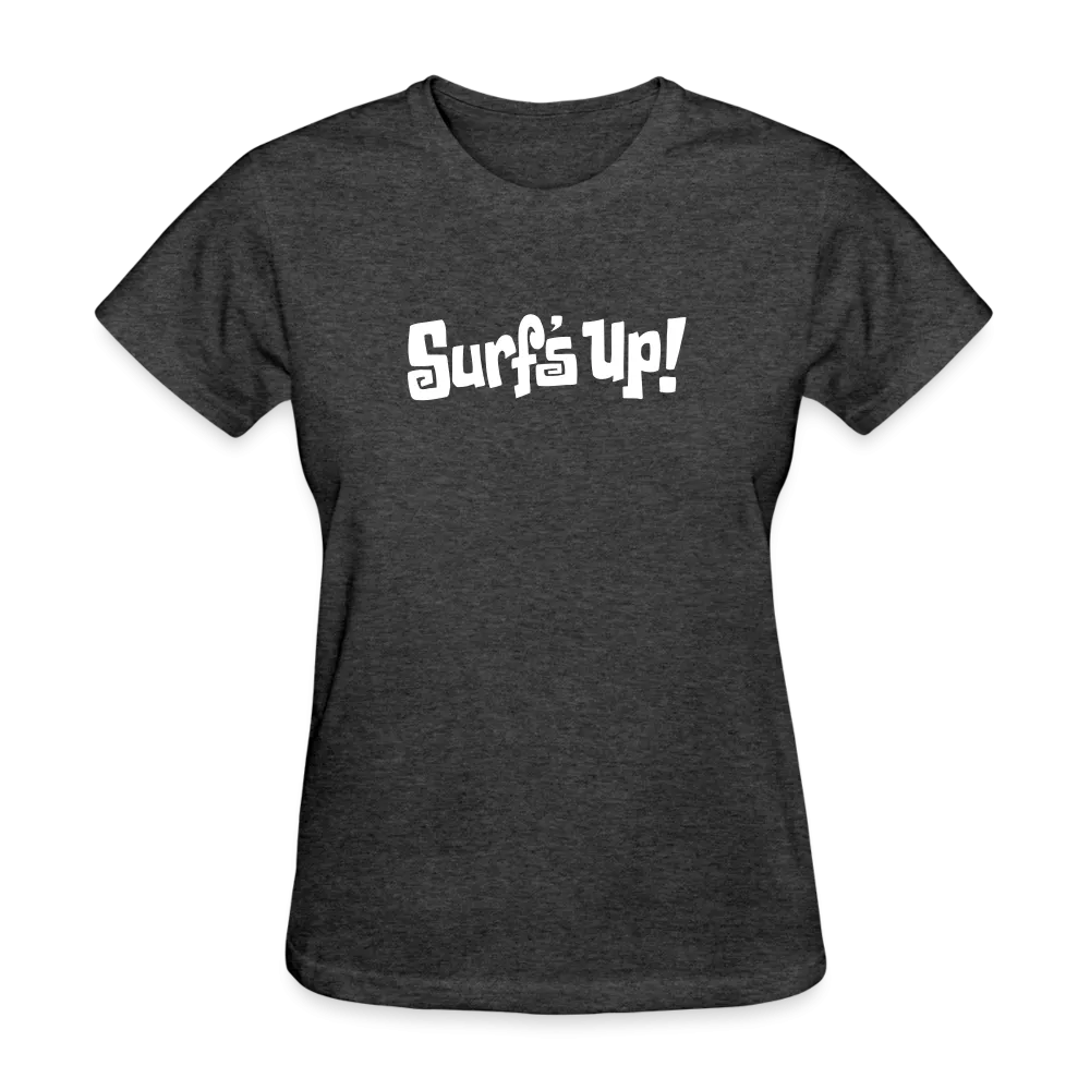 Womens Santa Cruz Surf Shop Surfs Up Script Simple Tee