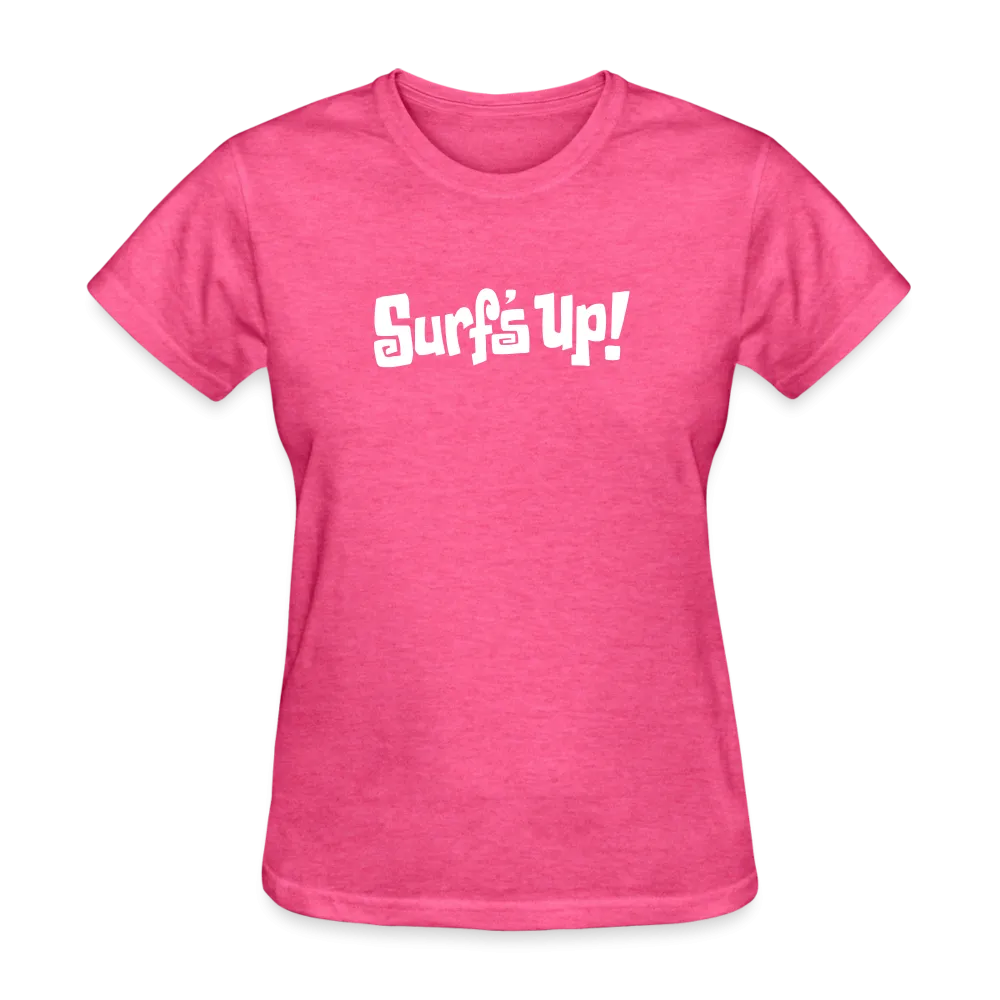Womens Santa Cruz Surf Shop Surfs Up Script Simple Tee