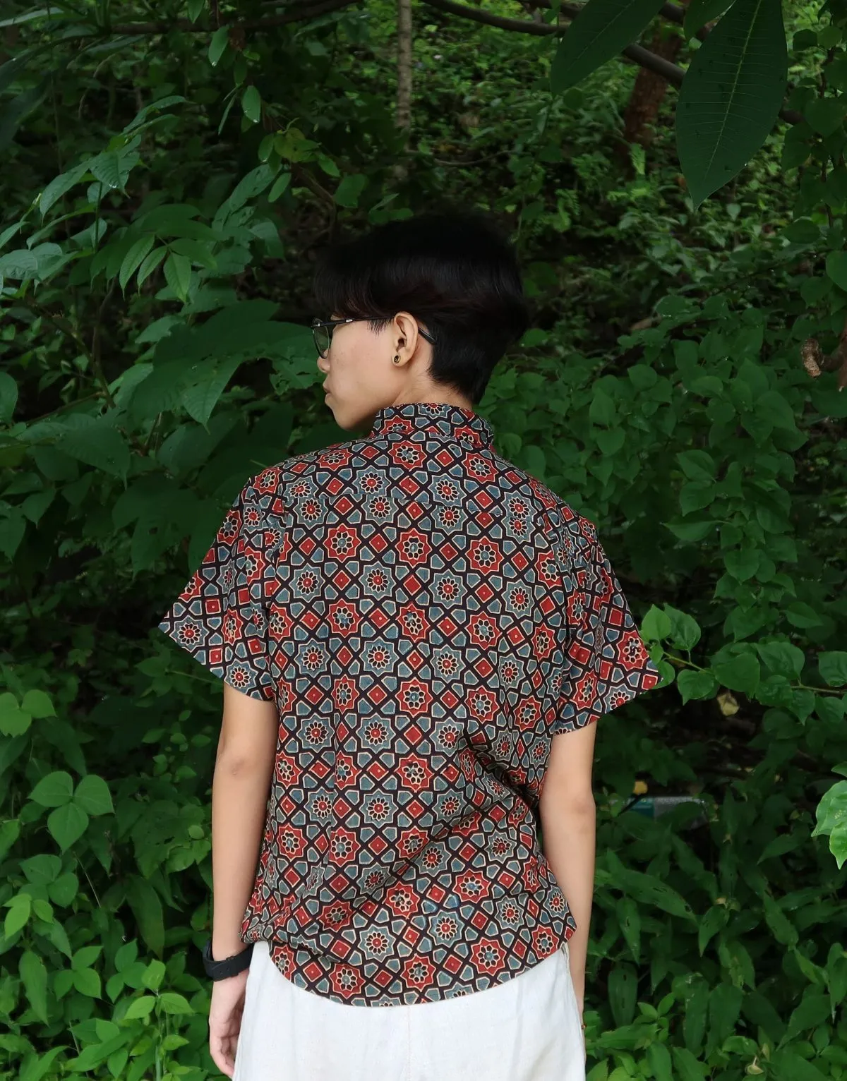 Women's Sopari Akrakh Printed Cotton Shirt